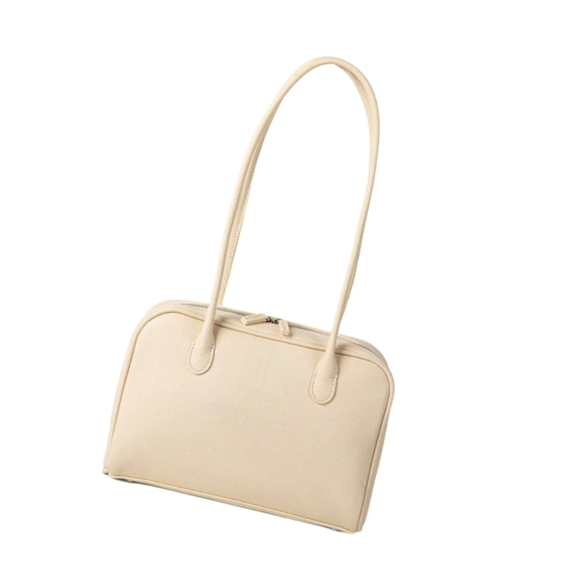 Bolsa axilas feminina elegante bolsa ombro simples bolsa axila couro PU