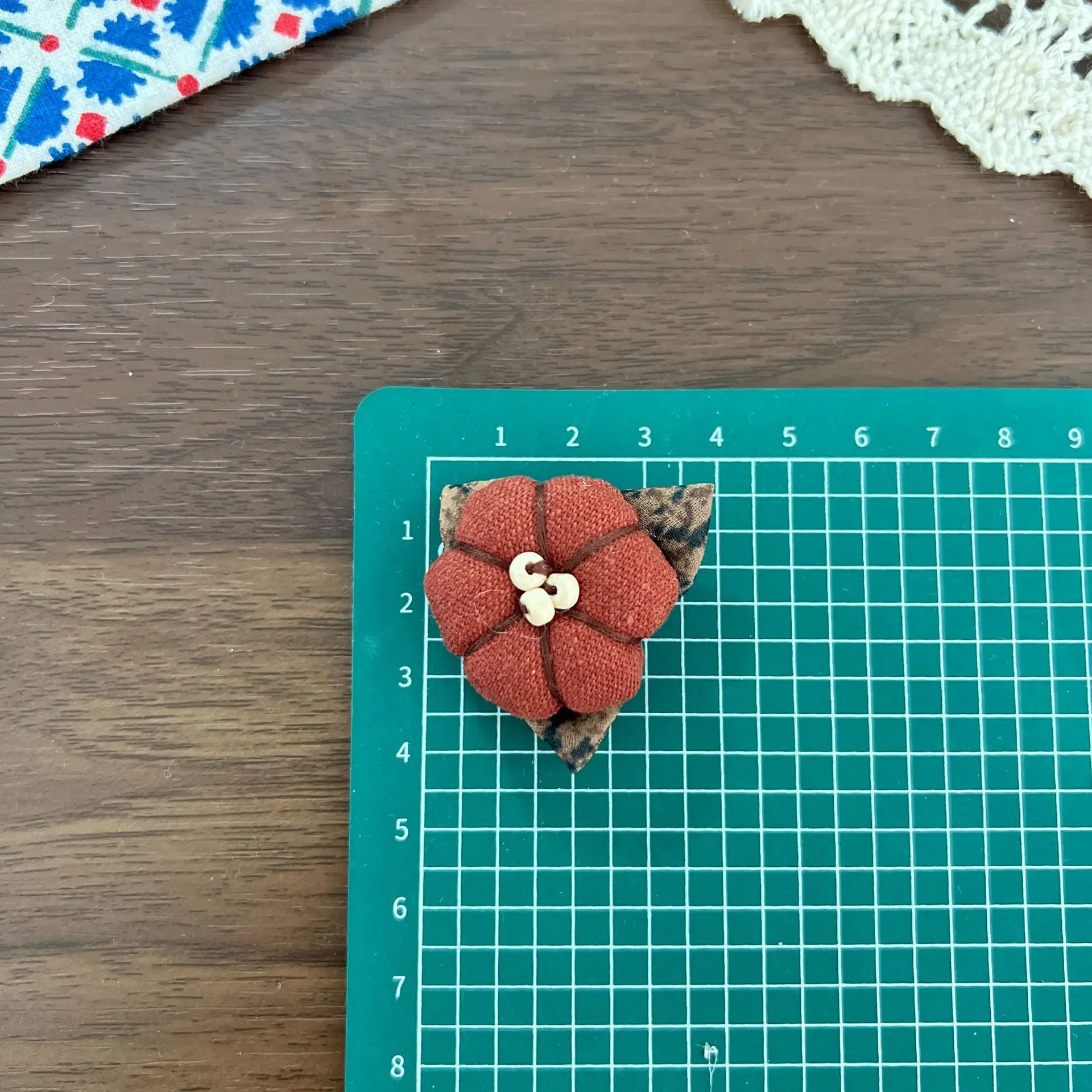 Brooch Pin Accessory Pumpkin Cotton Filled Rustic Backpack Charm Cartoon Scarf Hat Decoration Material Orange Small Lightweight