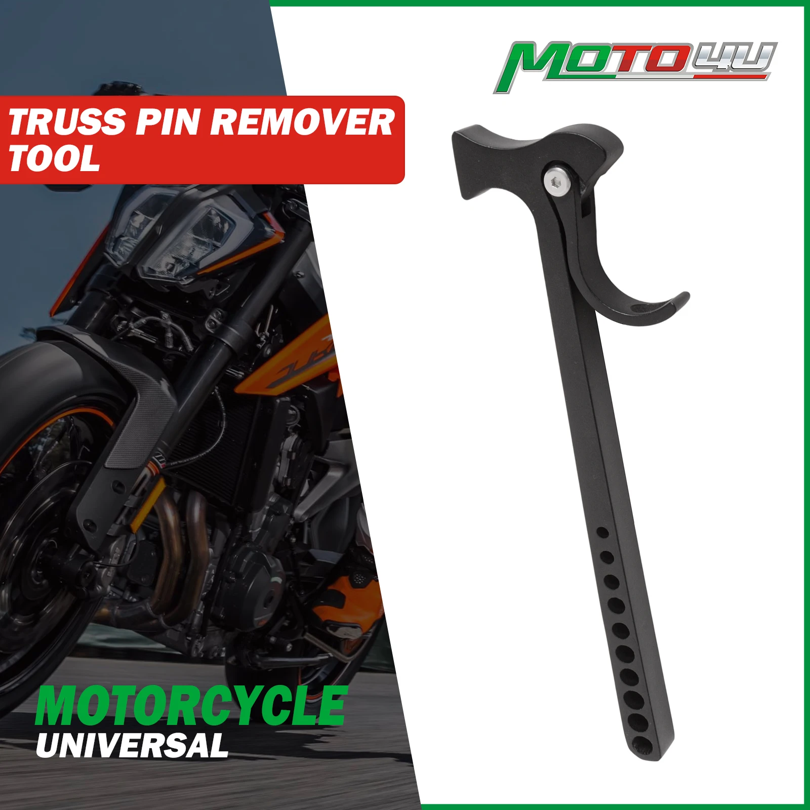 

1PC Truss Hammer Truss Pin Remover Black Motorcycle Tools Accessories Trussing Tool