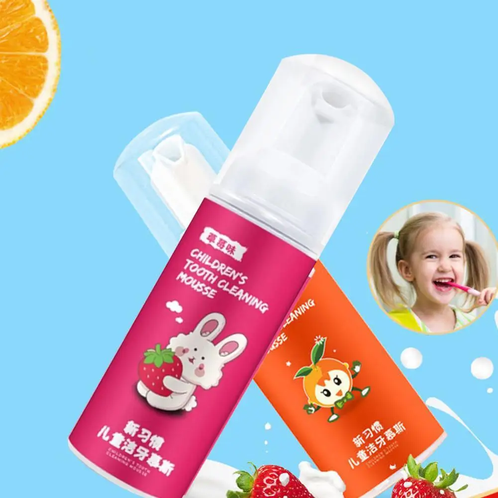 Dentifrice orange pour enfants, boîte pour enfants, mousse hirondelle, accessoires de la présidence, dentifrice Harvey, ménage, 60ml, X4N0