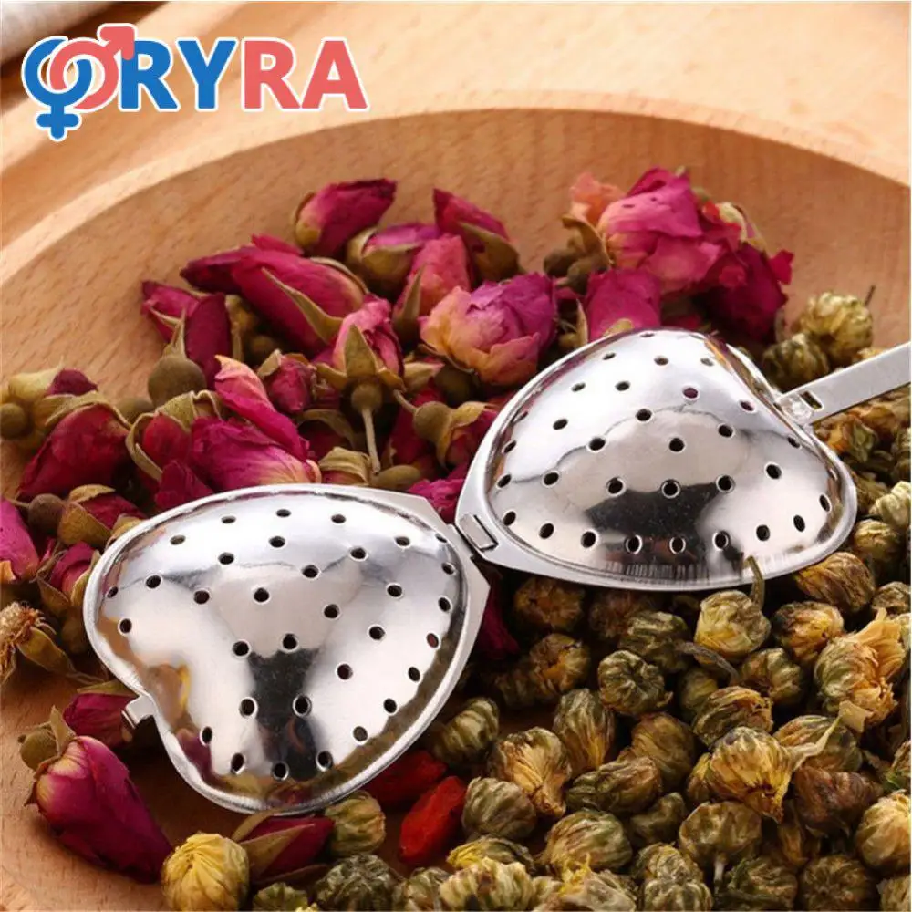 

Leaky Tea Portable Antirust Heart-shaped Stainless Steel Tea Filter Tool Tea-strainer Durable Coffee Vanilla Spices Teaware