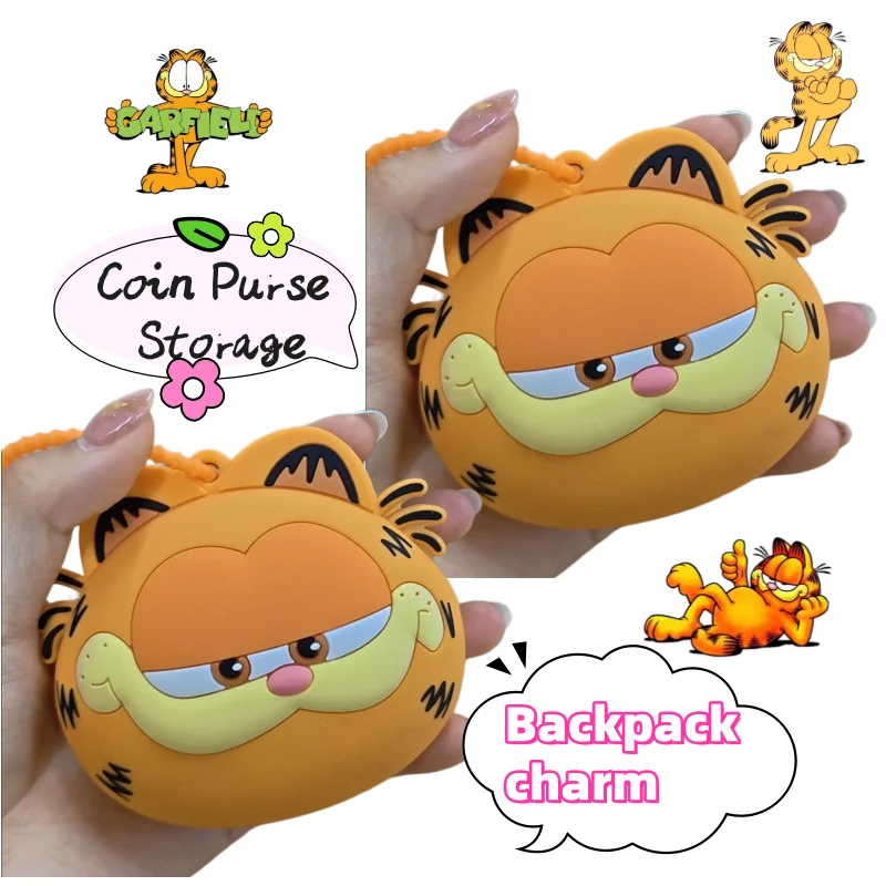 

New Garfield Odie Coin Purse Doll Pendant High Color Value Creative Personality Cartoon Cute Keychain Doll Pendant Decoration
