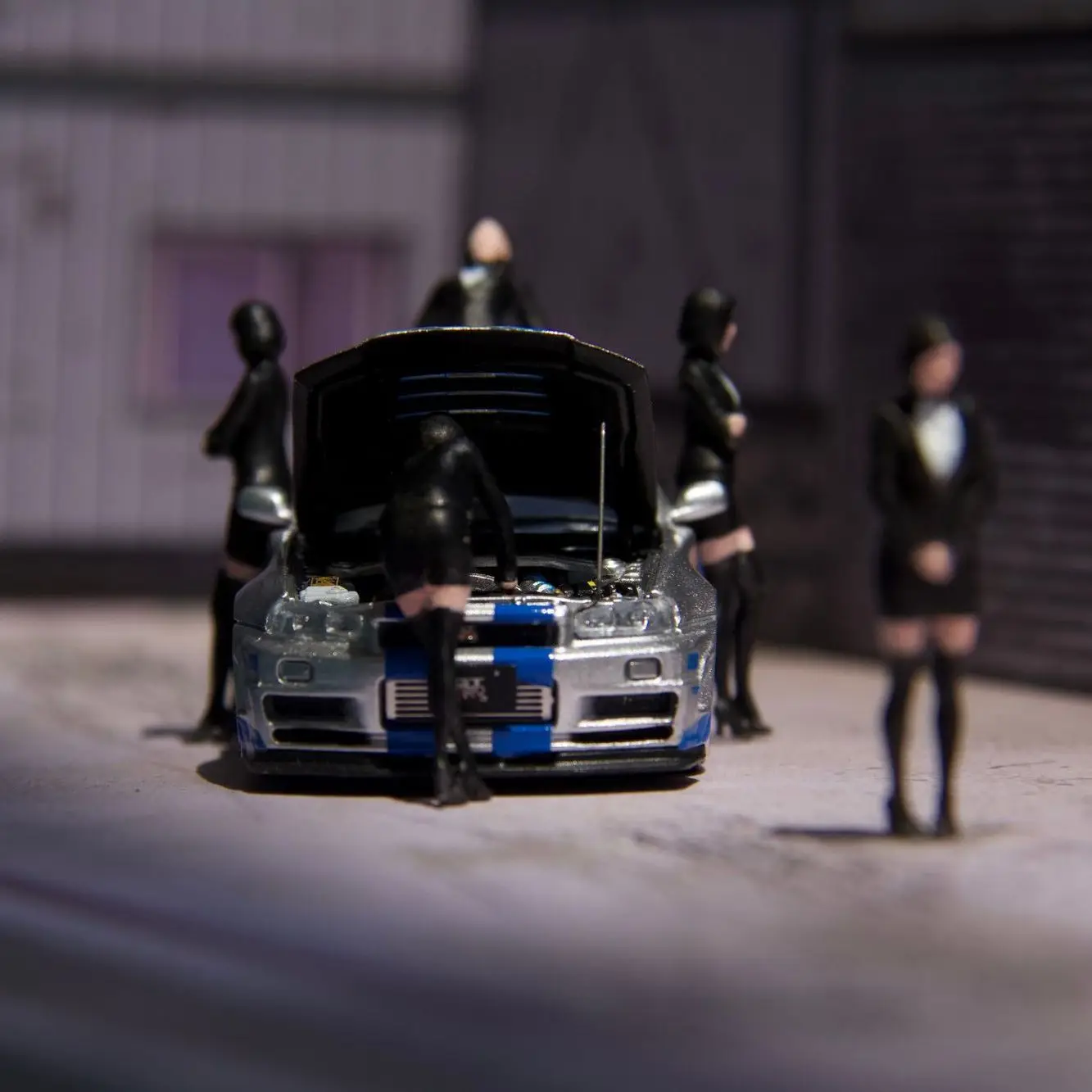 1/64 스케일 미니어처 피규어 모래 테이블 모델 자동차 판매 4S 매장 직원 피규어 디스플레이 장면 디오라마