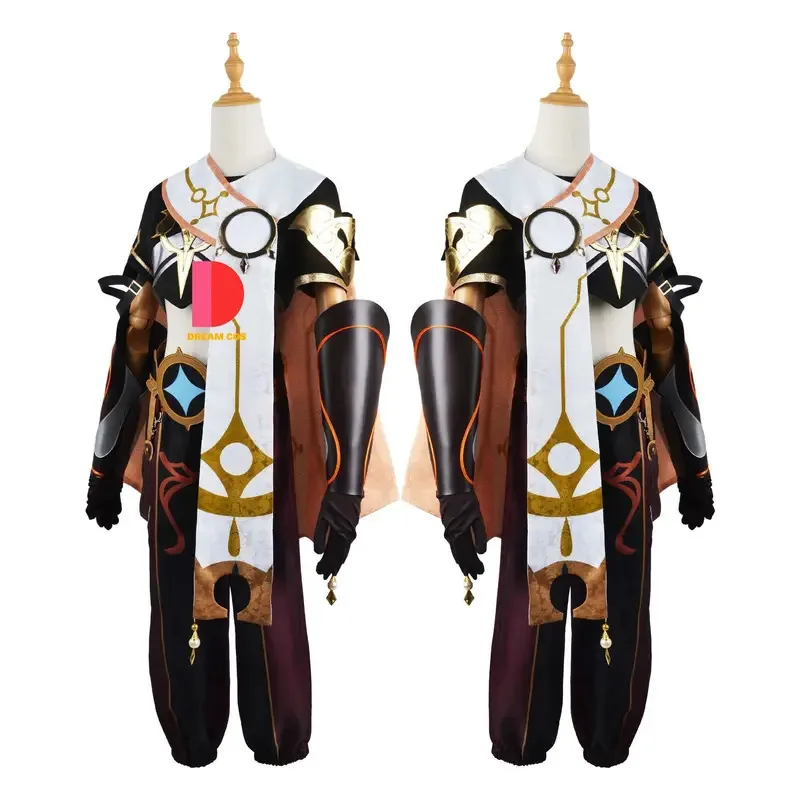 Aether Genshin Impact Cosplay Costume Adult Carnival Uniform Wig Anime Halloween Masquerade Party Outfit Women Game Set Hot Sale
