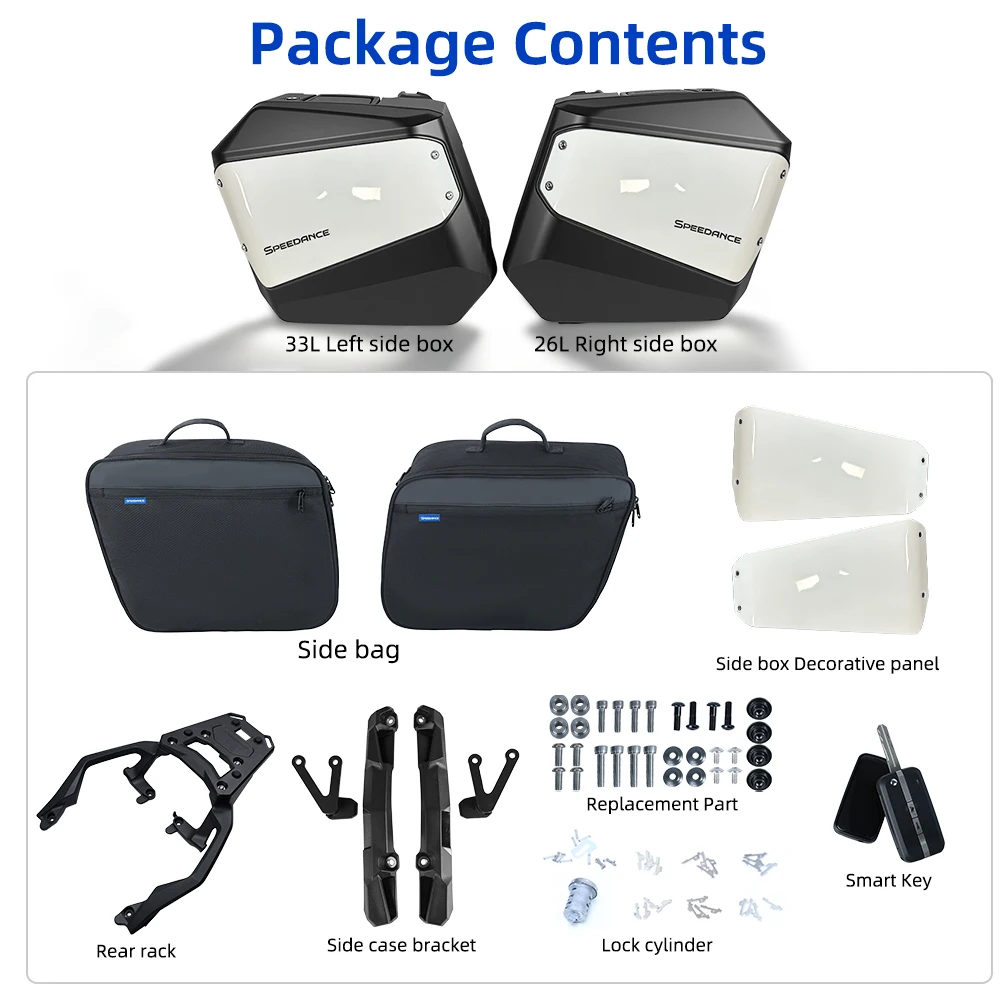 Dedicated side cases for 2017-2021 Honda XADV750, Special Storage Box for Commute & Motorcycle Touring,