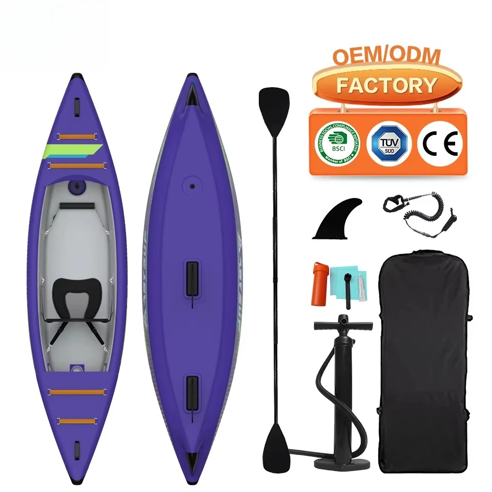 التجديف الصيد نفخ 2 شخص PVC قطرة الطابق CE معتمد 3 سنوات الضمان 3.1-4 متر خفيفة الوزن دائم #5