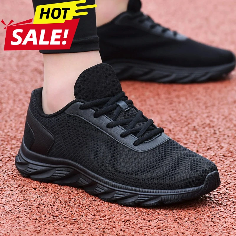 

Мужские кожаные кроссовки, спортивная обувь, простые однотонные модные летние новые сетчатые дышащие классические кроссовки Zapatillas