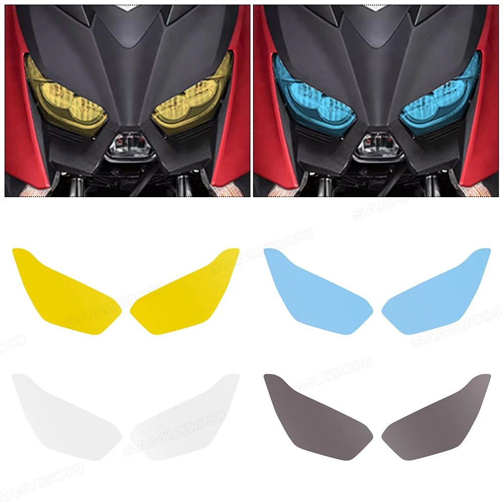 Motorcycle Transparent Headlight Film Anti Scratch Head Light Protection Sticker Fit For Yamaha XMAX 300 XMAX300 2017 2018 2019