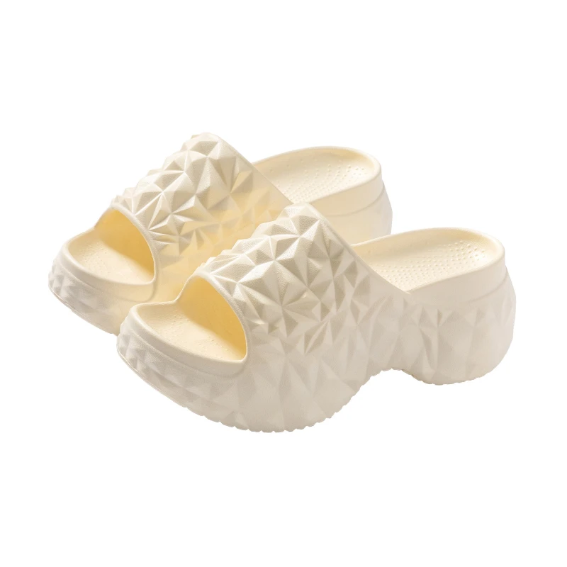 7CM Women Summer High Heeled Slippers Ladies Indoor Non-slips Wedges Sandals Couples Thick Sole Outdoor Beach EVA Flip Flops - view 6