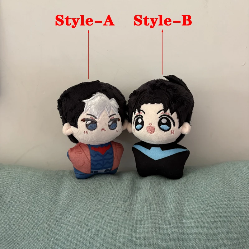 Super Cute 10cm Cartoon Anime Dick Character Grayson Funny Todd Plush Toys Backpacks Keychain Bag Pendant Decor Plushie Doll
