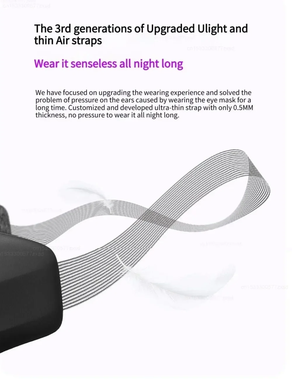 Dreamlight 4S Eye Mask Sleep 3D Stereoscopic Aid for Men Women Adult for Sleeping Block Out Light Breathable Adjustable Eye Mask