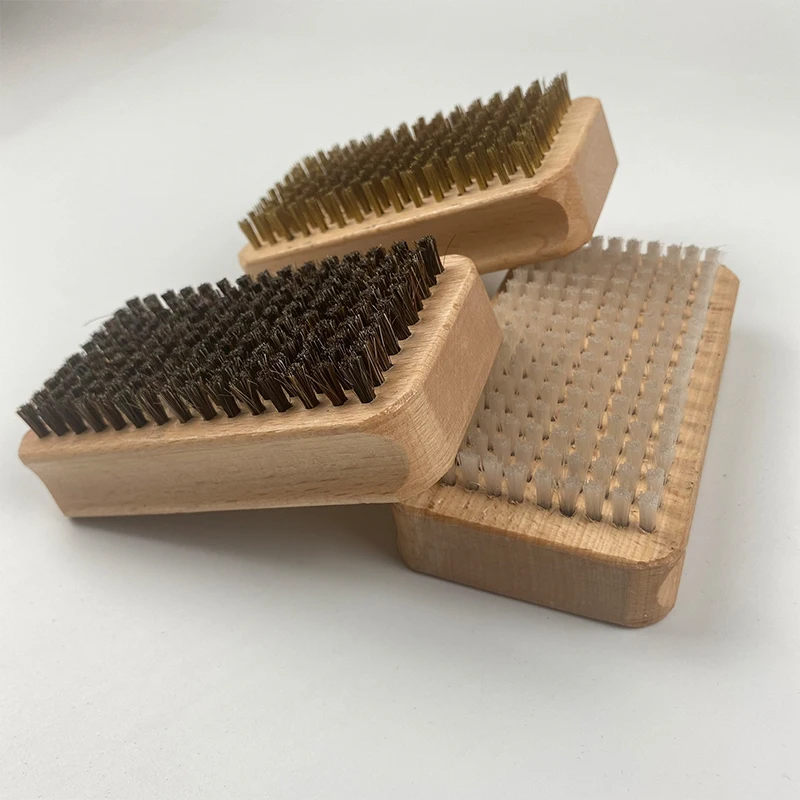 Snow Wax Brush Ski Brush Copper Wire Cleaning Brush Nylon Polishing Copper Brush Barbecue Copper Wire Brush