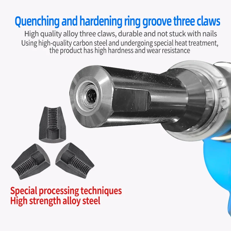 

RL-HD50 ROCOL Industrial Grade Electric Ring Groove Rivet Gu n with Huck Groove Rivet Powered by Battery