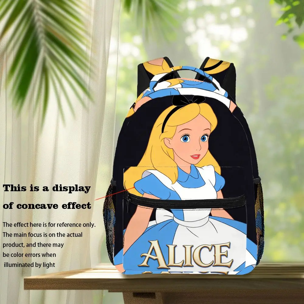 

1 шт., милый мультяшный узор Диснея Алисы, дизайн, регулируемый плечевой ремень, модный рюкзак, модная повседневная одежда