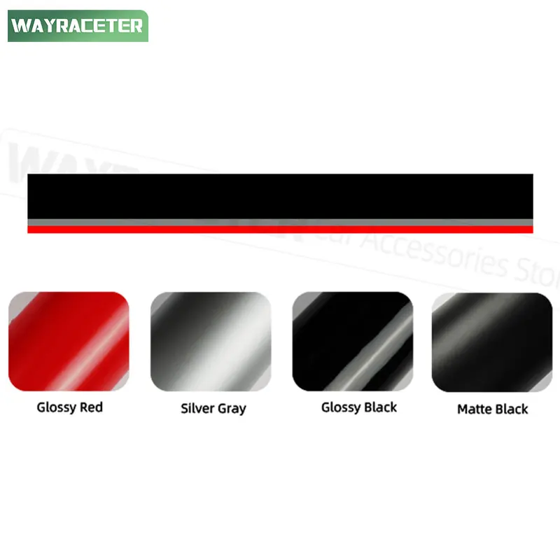 Sport Performance Tri Color Engine Cover Vinyl Decal Hood Bonnet Stripes Sticker For Audi A3 8V 8Y 8P 8L S3 RS3 Accessories view 3