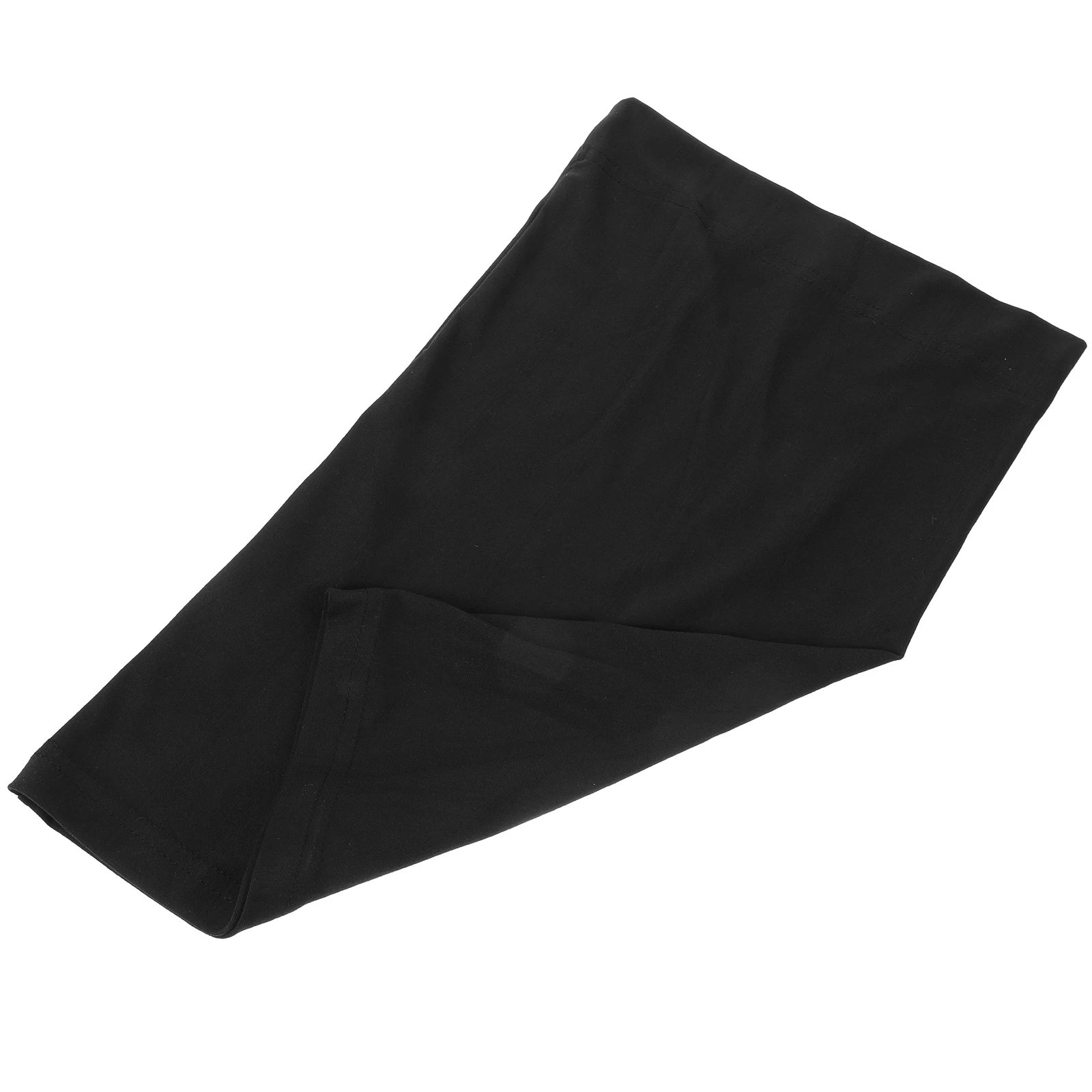 

Muslim Hijab Undercap for Women Black Polyester Moslem Headwear Turbans Scarf Miss