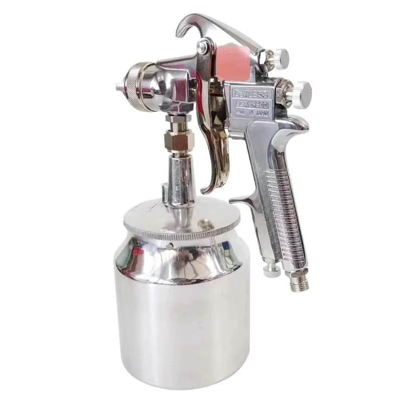 Imported Devilbss 502 Spray Gun, Automotive Paint Spray Gun, Pneumatic High Atomization Lower Pot