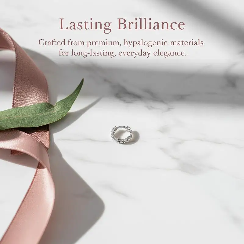 Women Fashion Metal Circle Drop Small Earring 2 Piece Set Modern Lightweight Jewelry for Night Out or Family Gathering