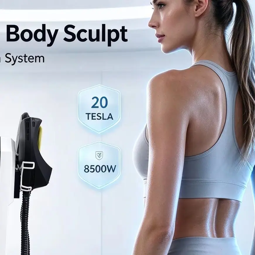 8500W HI-EMT MYOslim Body Contouring Device RF Sculpting Fat Burning Weight Loss Slimming Machine With Pelvic Cushion