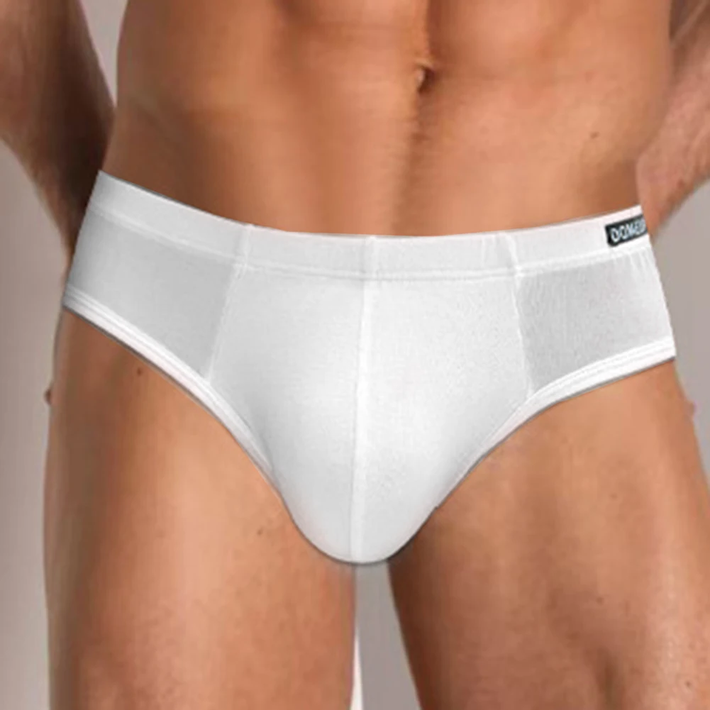 ملابس داخلية رفيعة للرجال قابلة للتنفس مع حقيبة بلون سادة وتصميم من نسيج البوليستر الناعم والألياف اللدنة على الطراز الكلاسيكي #3