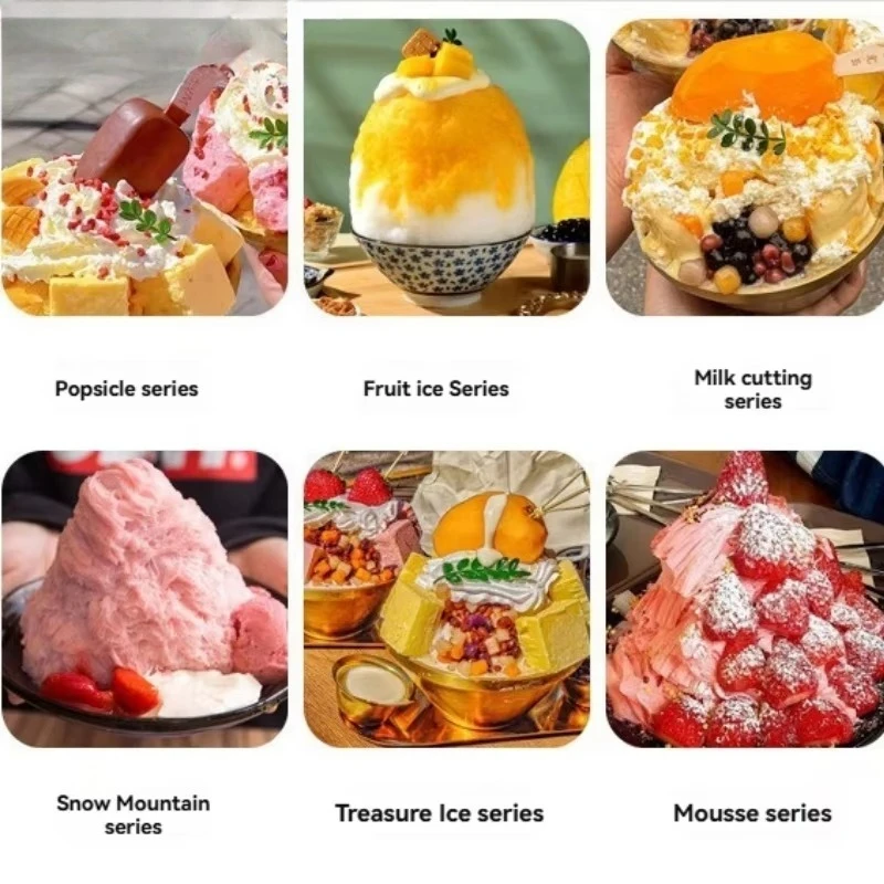 High-Efficiency Three-in-One  Cream and Snow Melting Machine for Milk Drinks Multi-Function Product