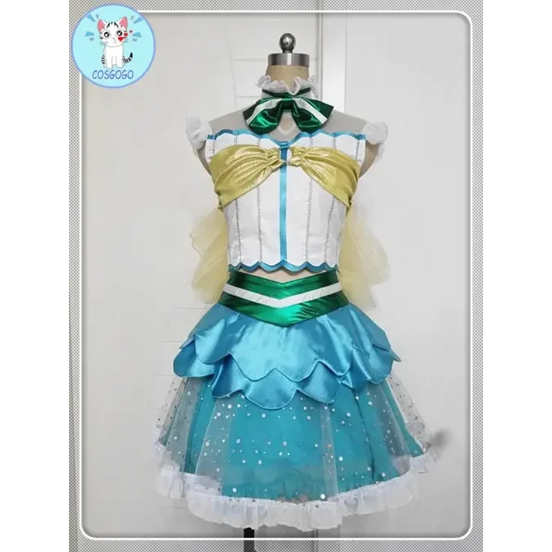 COSGOGO [Индивидуальный] LoveLive!Саншайн! !Aqours Love Aquarium Chika Ruby Dia Kunan Все учащиеся Прекрасный SJ Косплей Костюм Womena;2