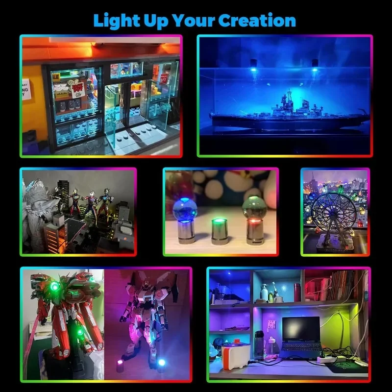 Wholesale Mini LED Light Bulb Battery Operated Colorful Luminous Night Light DIY Lantern Balloon Handmade Decor Micro Flashlight