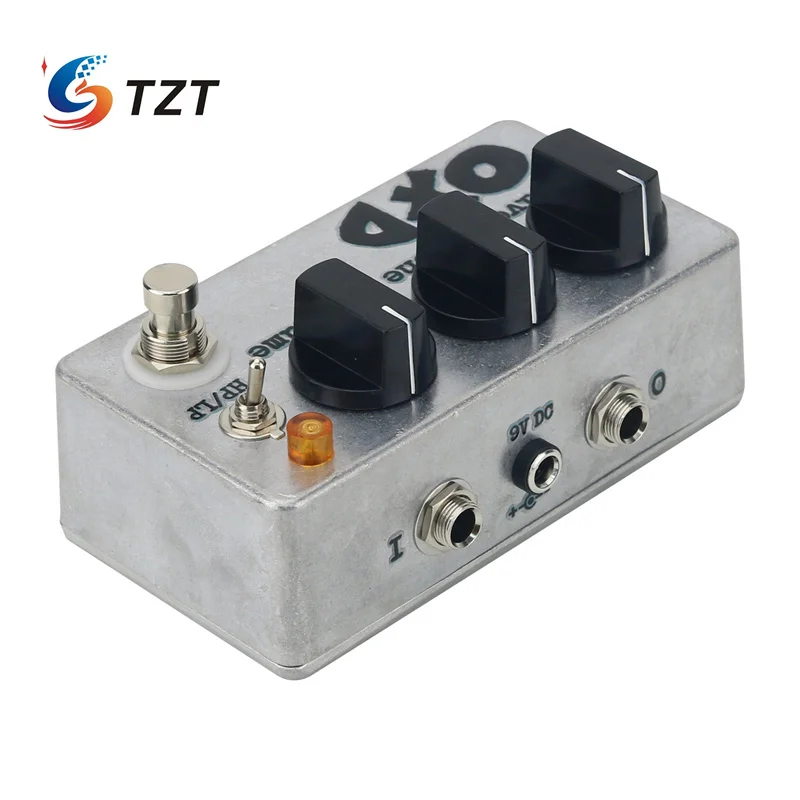 TZT Button /Foot Nail Version  OXD Single Guitar Effects Pedal Overload Distortion Replacement for OCD Effects Pedal Fulltone