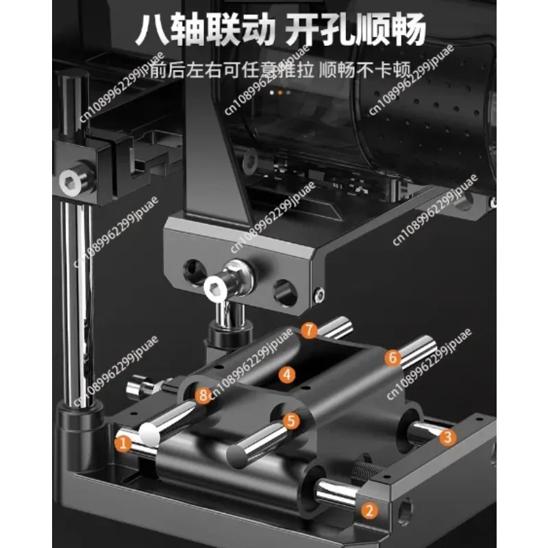 220V Multifunctional Woodworking Tool 2 In 1 Trimming Machine Bracket Slotting Device Universal Hole Opener for Wood Processing