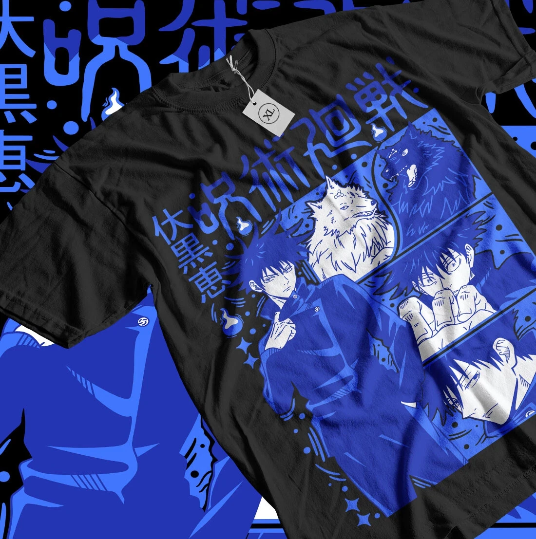 2026 Sommer Jujutsu Kaisen Anime Megumi Fushiguro Bedrucktes Lockeres Kurzarm-T-Shirt aus Reiner Baumwolle für Kinder Trendiges Unisex Freizeit-Shirt