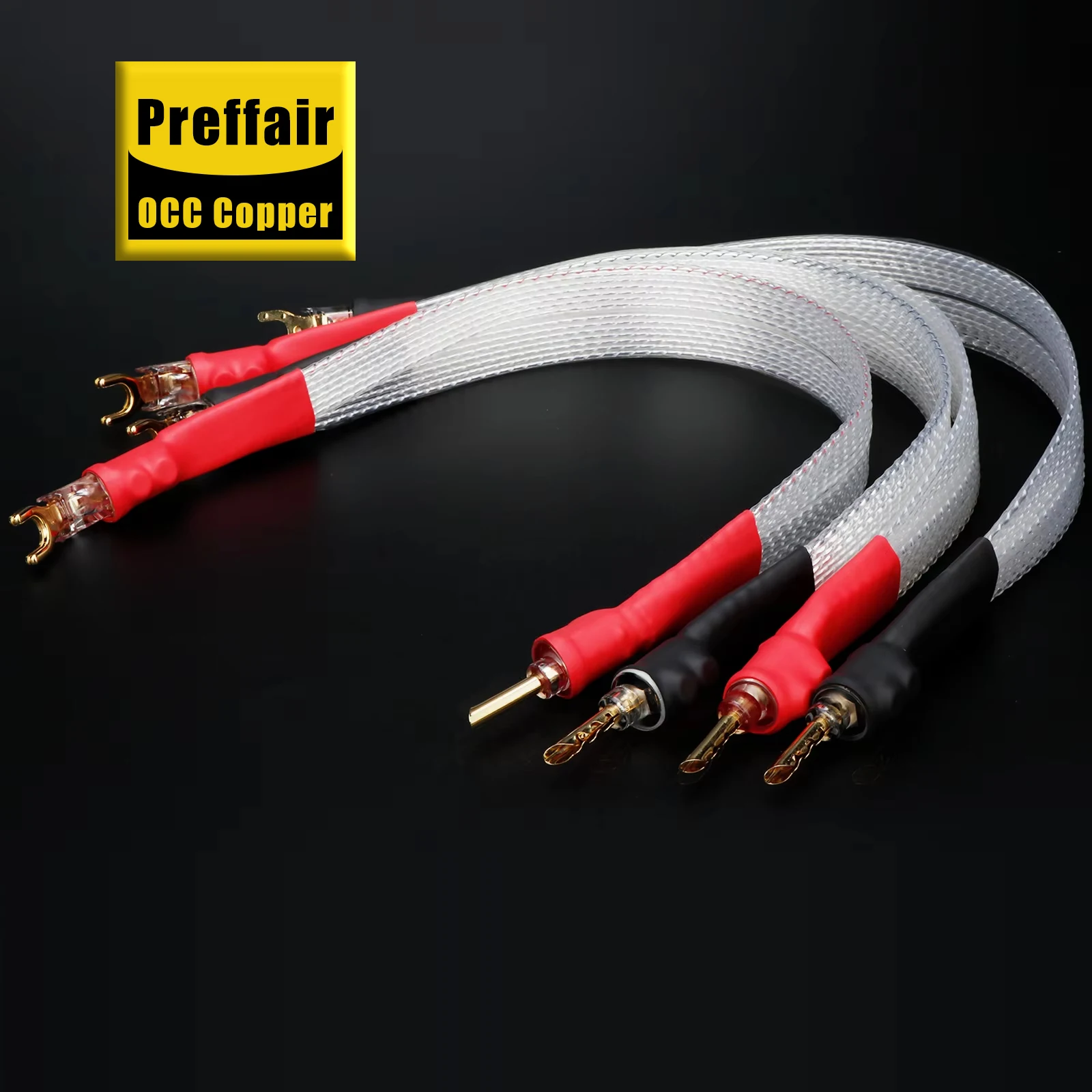 

4 pieces Dual line splitter speaker bridge wiring speaker cable
