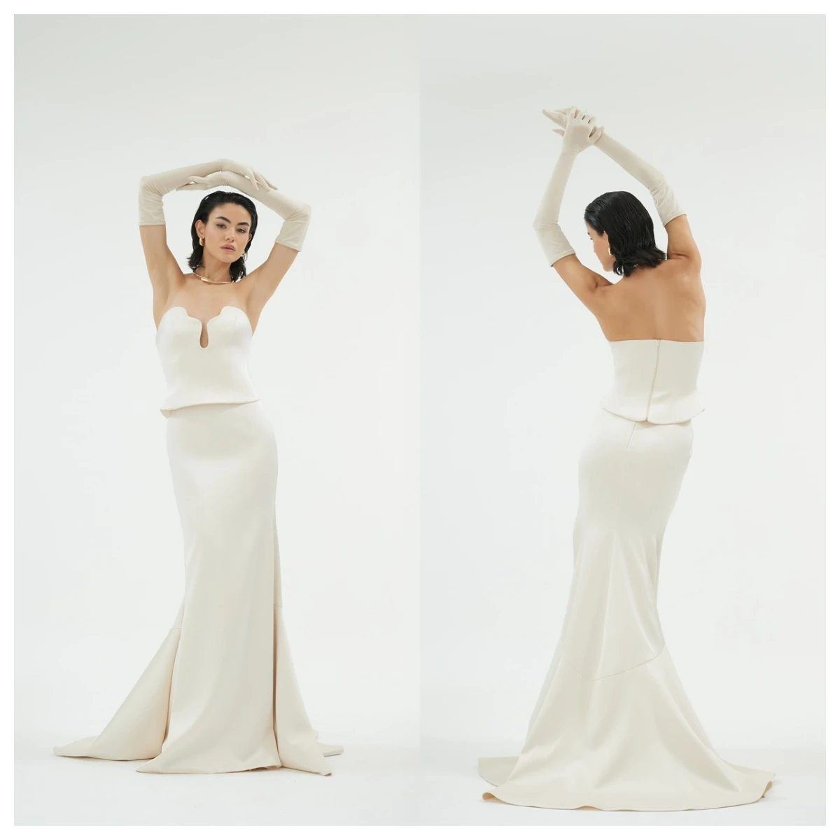 Abito da sera in jersey bianco grazioso personalizzato Abito da homecoming senza maniche senza spalline Abiti per occasioni speciali Cerniera posteriore morbida