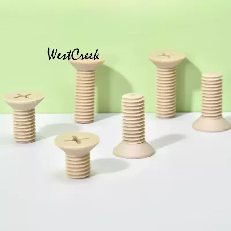 WESTCREEK M4 M5 M6 M8 20pcs PEEK phillips countersunk head screw PEEK cross countersunk screw polyether-ether-ketone bolt