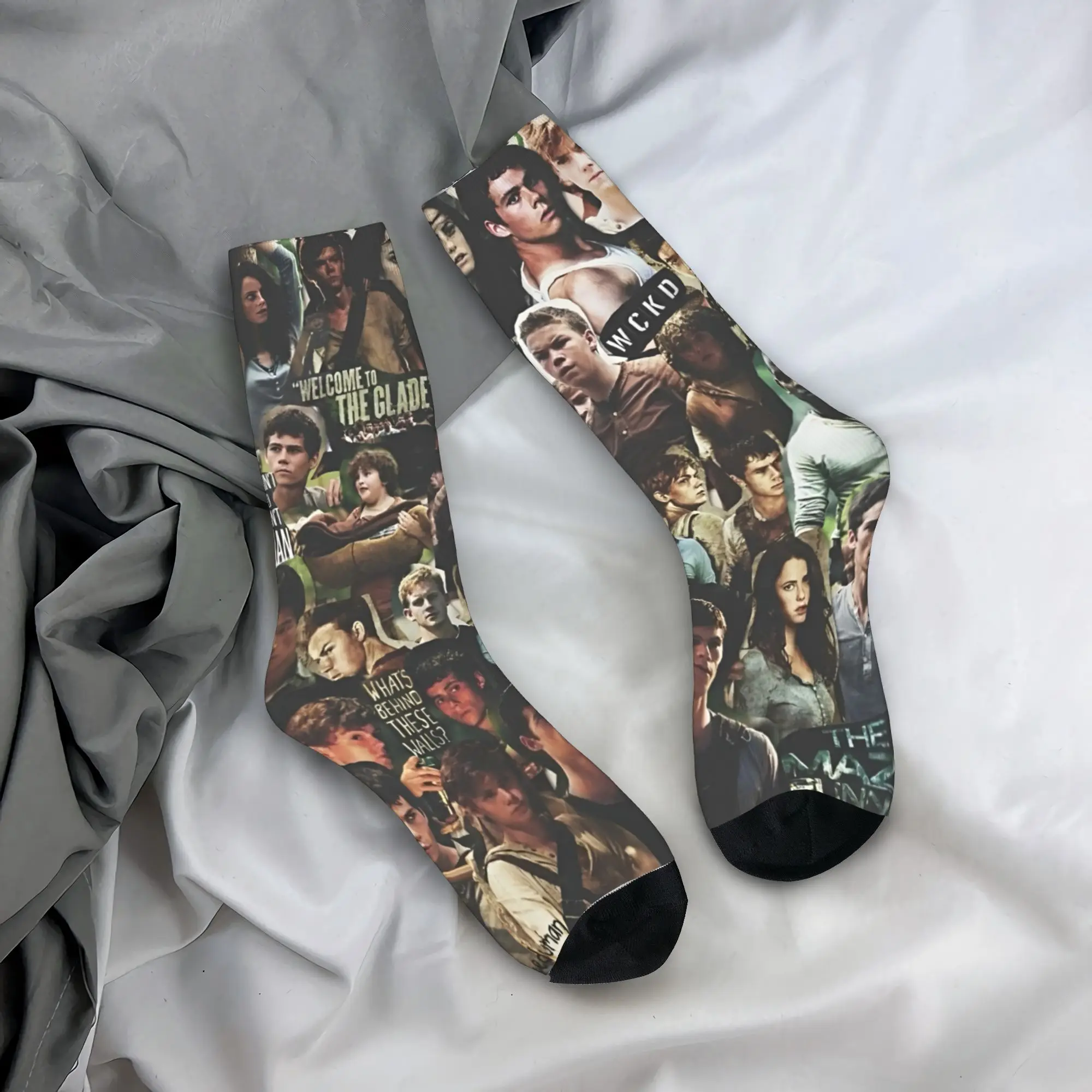 جوارب رجالية The Maze Runner Newt X Thomas جوارب شتوية عصرية دافئة جوارب ناعمة جرافيك رياضية خارجية مضادة للانزلاق