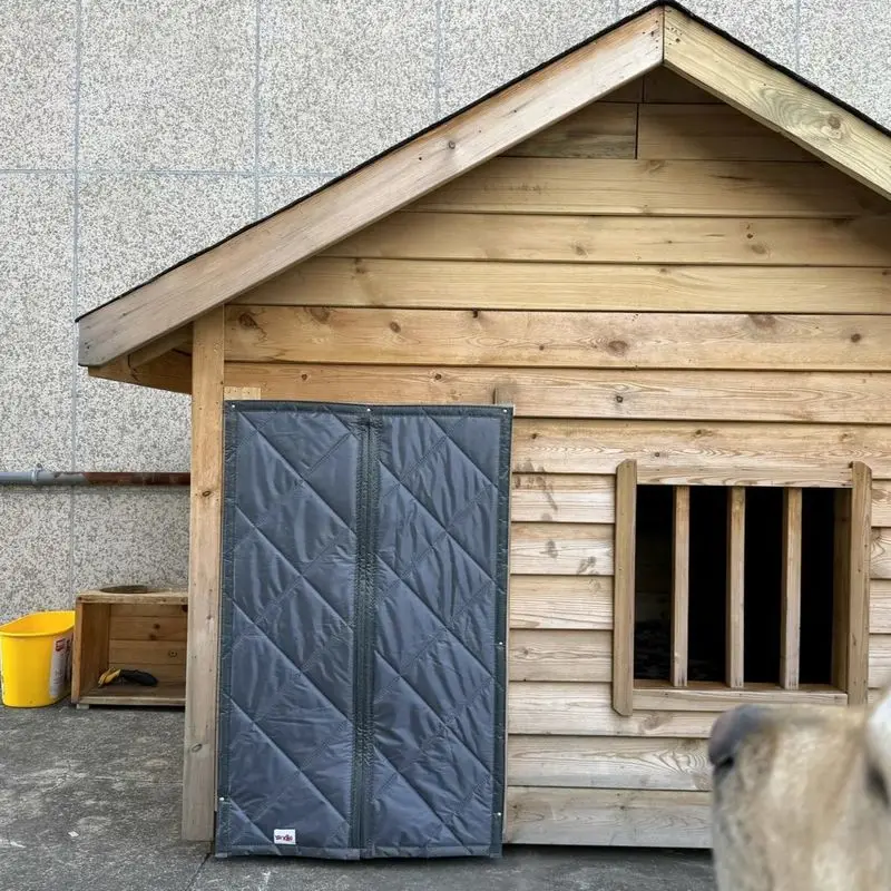 Winter pet warm cotton door curtain for dog houses and cat nests, cold-proof, thickened, waterproof, rain snow resistant,outdoor