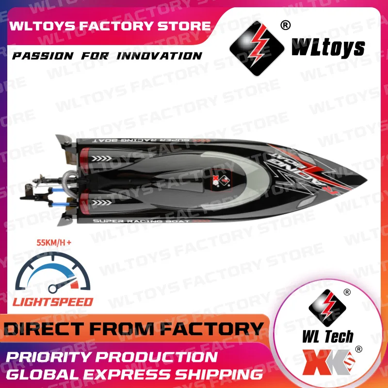 Weili Wl916 Remote Control Brushless High-speed Boat Anti Rollover Low Telegraph Alarm With Light Fast Boat Toy