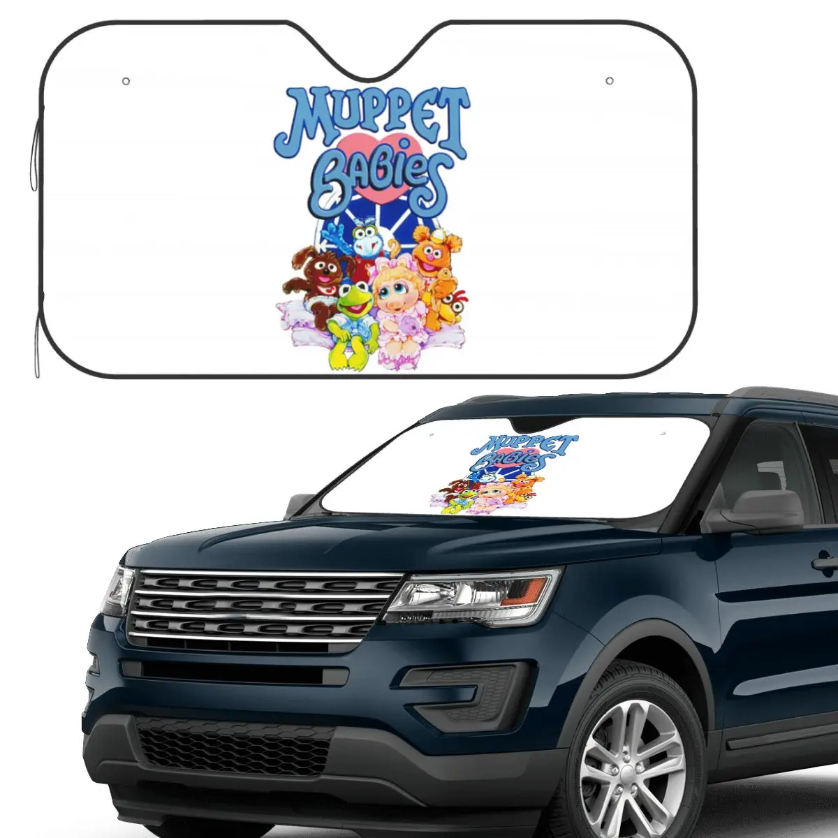 

Muppet Babies Sunshade Windscreen Car Front Windshield Window Sun Visor Accessories Covers