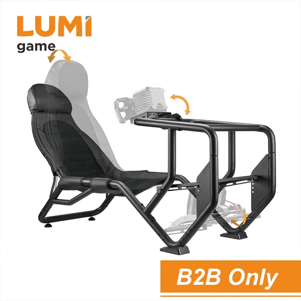 

LRS14-BS01 Hot Gaming Steering Wheel Sim Racing Cockpit Steel Frame Simulator Racing Equipment For Fanatec Thrustmaster