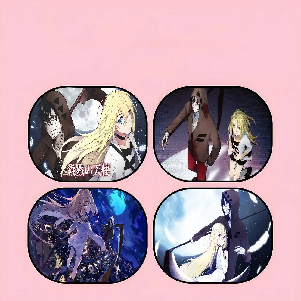 

Anime A-Angels of Death Car Electrostatic Film Side Window Sunshades Windshield Auto Window Sunshade Cover for Children Baby