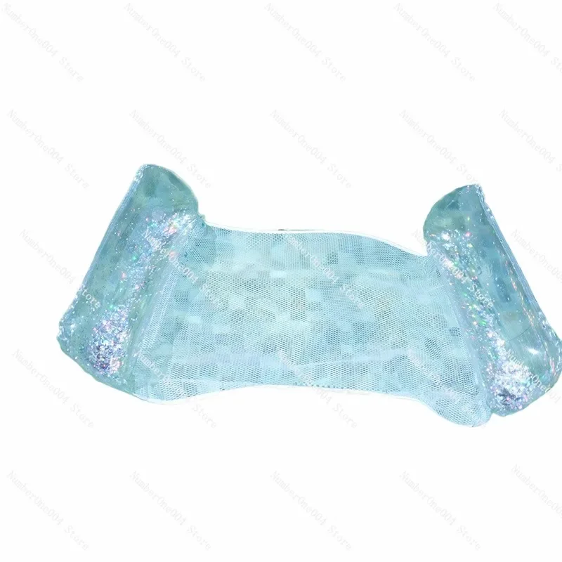 

Single Swimming Bed, Water Floating Blanket, Inflatable Floating Mat, Deck Chair, Swimming Pool Transparent Floating Bed
