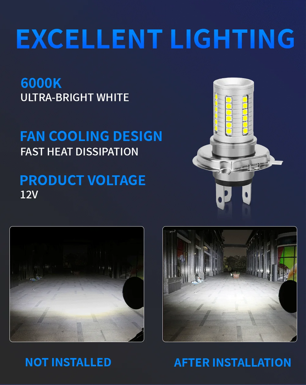 BA20D H6 P15D H4 HB2 9003 LED لمبة دراجة نارية المصابيح الأمامية الأضواء مرحبا لو فوجليت 12 فولت الأبيض السوبر مشرق Autobike الضباب مصباح