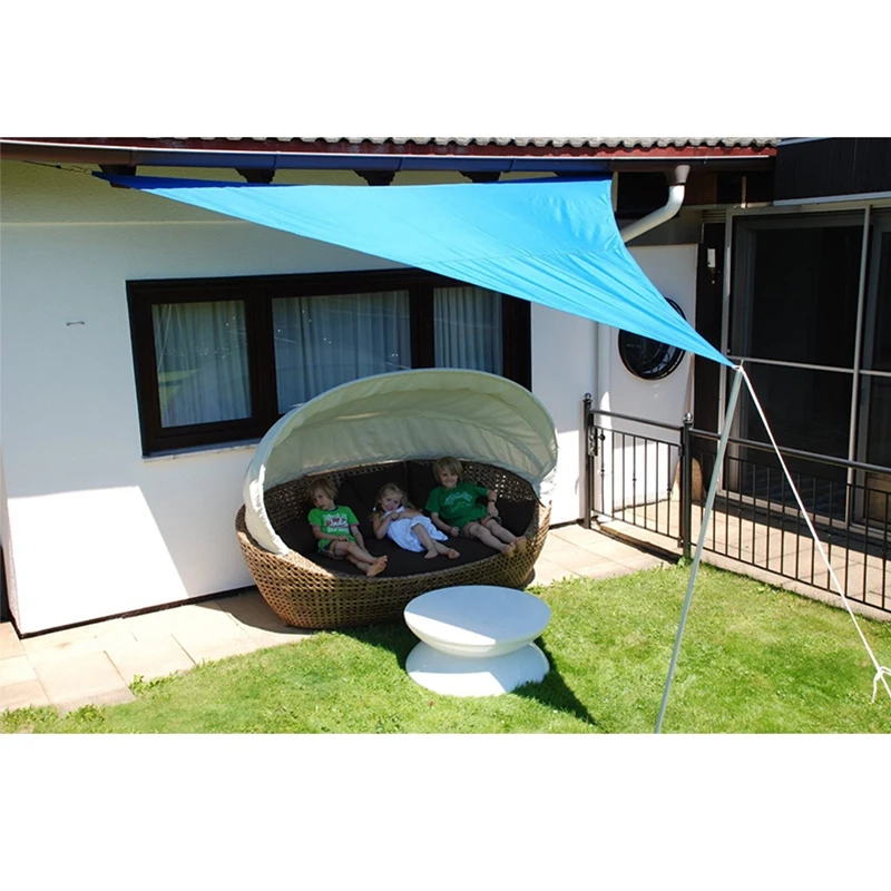 A02M-3X3X3M Waterproof Triple-Cornered Sun Shelter Awning Parasol Outdoor Canopy Garden Patio Shade Sail Cloth