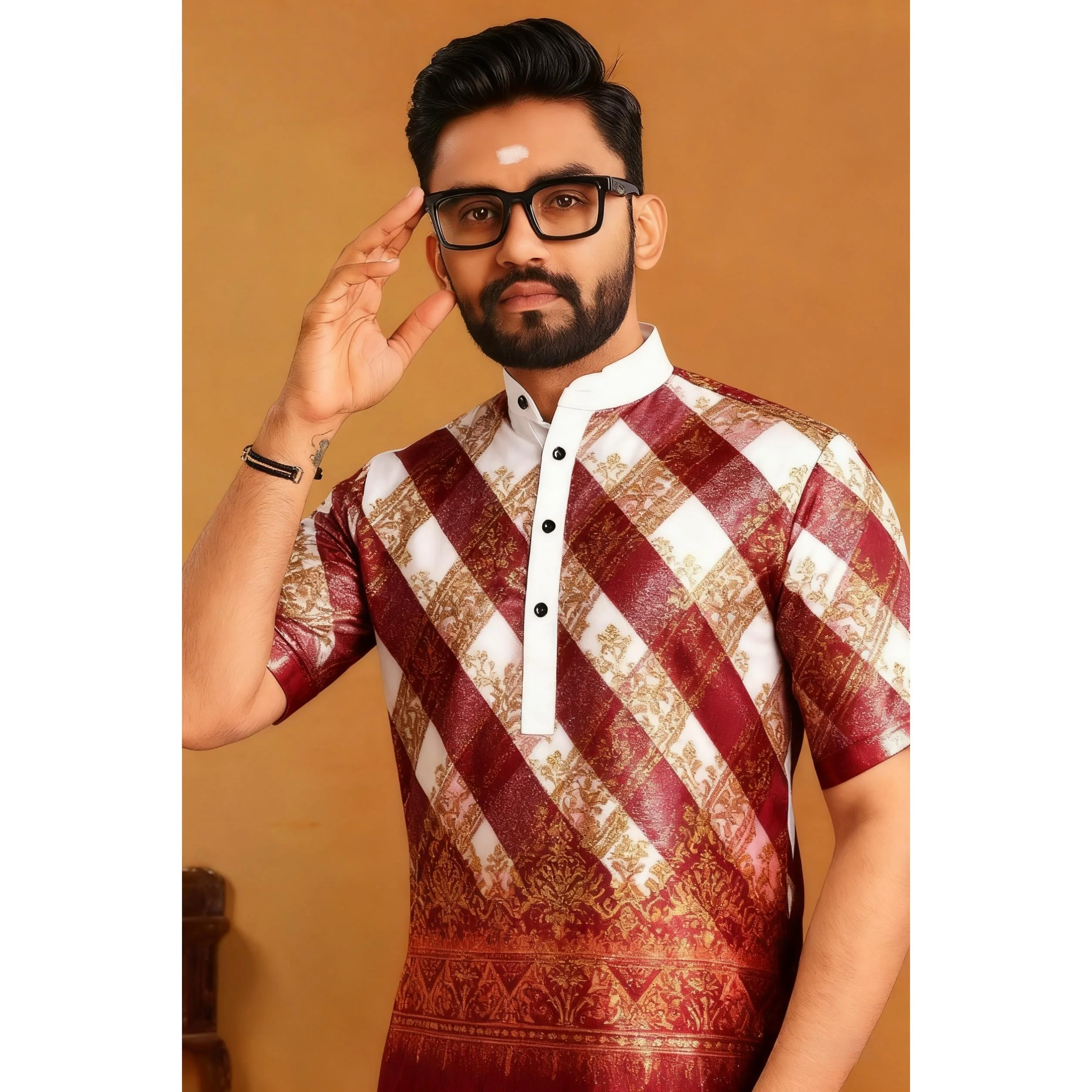 Мужской Абая Тобе, арабский мусульманский кафтан с короткими рукавами на пуговицах, простое платье с полосками, рубашки, исламская одежда, исламская одежда, Camisa Arabe Hombre