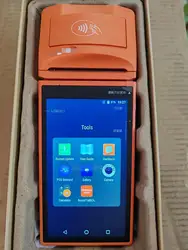 Lector de tarjetas inteligentes W6900 P1, 3G WCDMA, Android 6,0, versión internacional, POS, todo en uno, con impresora NFC