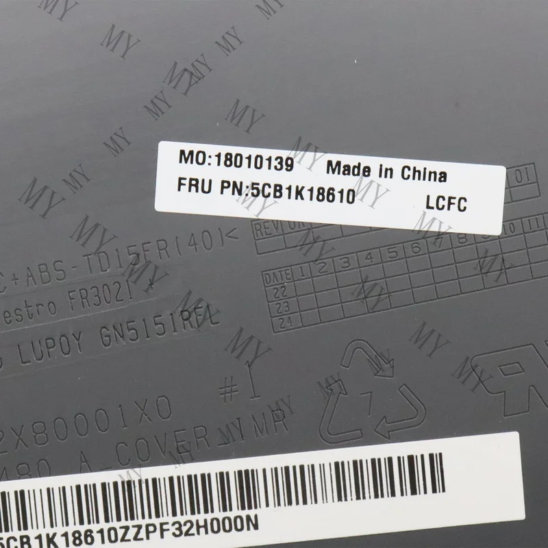 TT FOR  IdeaPad Slim 3 14ABR8 IAH8 IAN8 IRH8 Lcd Rear Cover Top Screen Case 5CB1K18610