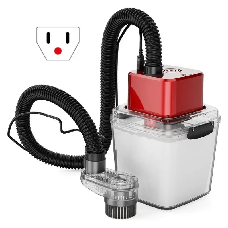 

652F Compact Dust Collection Systems For Routers 6000Pa Suction 2.8L Reusable Bag Safety Cutoff