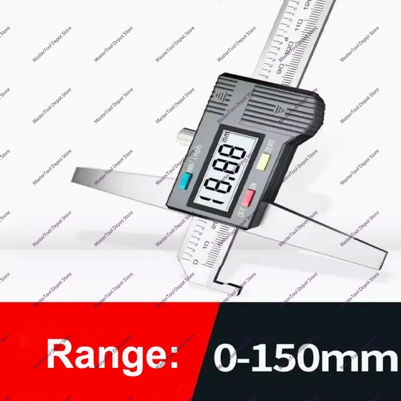 150/200/300mm Digital Display Single Hook Depth Gauge Metal Digital Display Electric Depth Gauge Digital Display Vernier Caliper