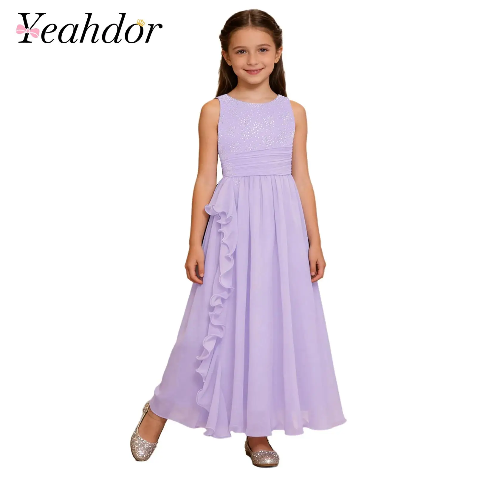 

Платья для девочек на конкурсы красоты, длинные детские платья принцесс для дня рождения, торжественные бальные платья, свадебные платья подружек невесты, платья для причастия, Vestidos