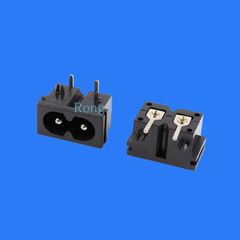 100pcs/ BX-180-H01 AC power switch socket 8-character 2.5A 250V 22*12mm all copper eight-character