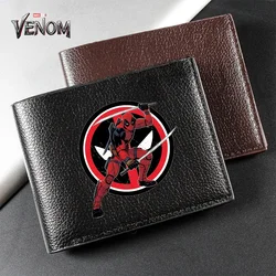 Venom Men PU Leather Wallet Men's Money Clips Cartoon Figure Print Short Coin Purse Male Card Holder High Quality Moneybag Gifts